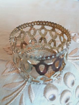 Set 6 Portatovaglioli Argentati Vintage