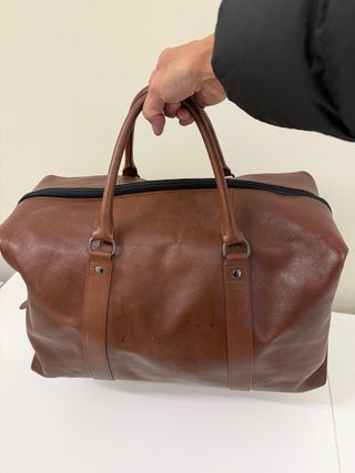 Bolso de viaje BOSTON de cuero marrón