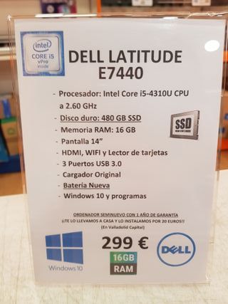 Dell Latitude E7440 Intel Core i5 16GB RAM SSD