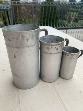 Set 3 Misurini Alluminio Vintage prezzo per uno