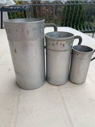 Set 3 Misurini Alluminio Vintage prezzo per uno