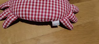 Cojín Muñeco cangrejo cuadros vichy