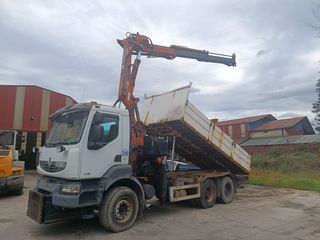 Renault Keras 410 con grúa y volquete