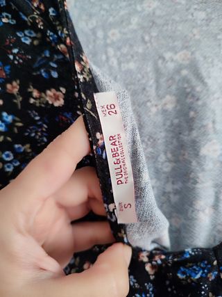 Vestido flores Pull&Bear Talla S