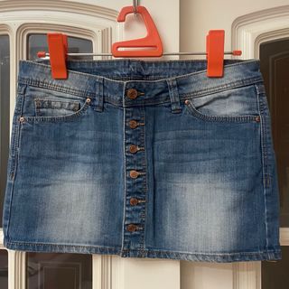 Falda vaquera abotonada Mango Talla 36