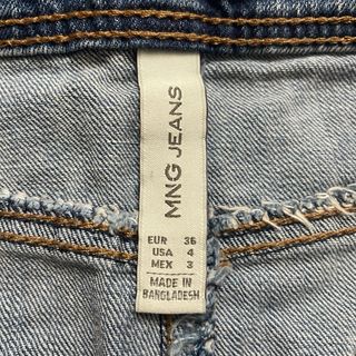 Falda vaquera abotonada Mango Talla 36