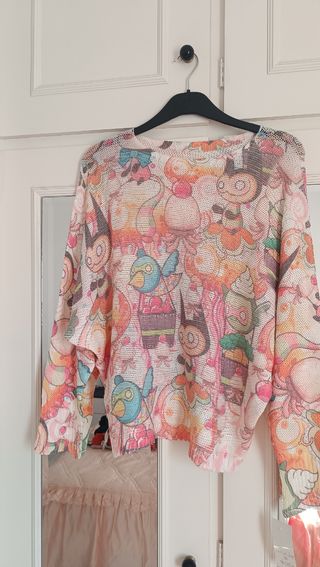 Jersey Malla Estampado Multicolor Talla Única