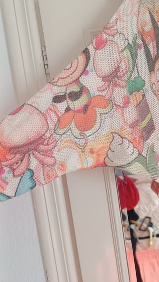 Jersey Malla Estampado Multicolor Talla Única