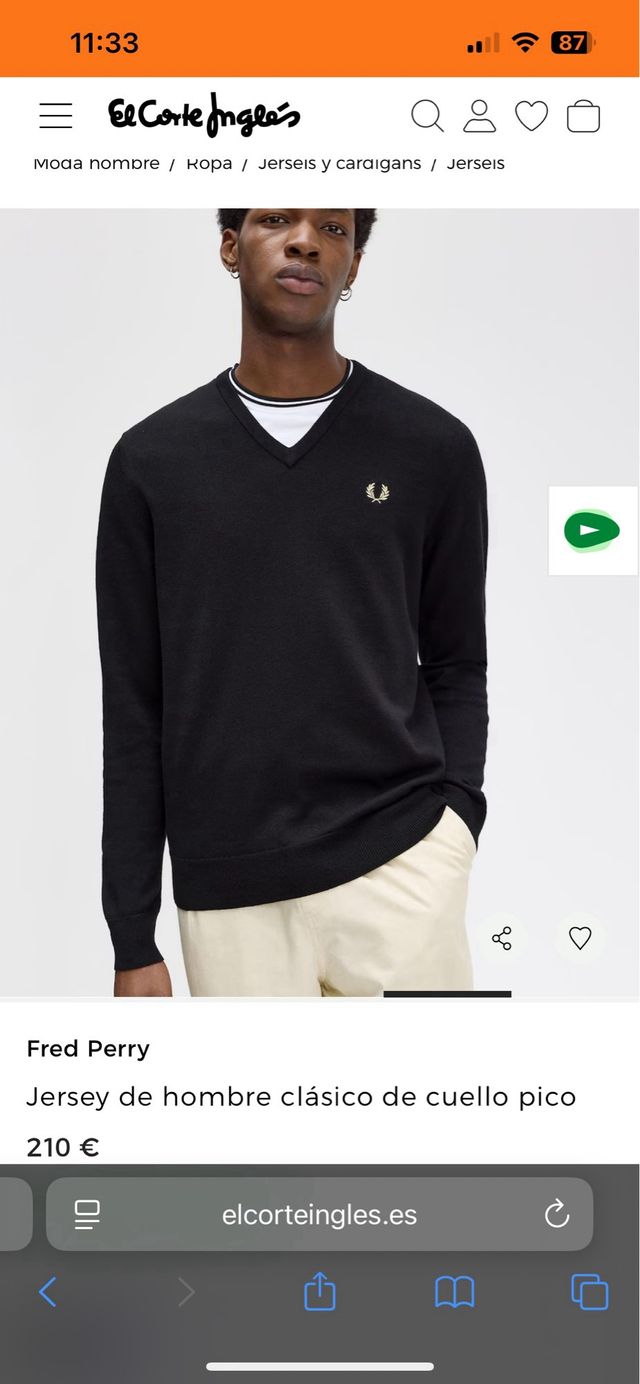 Jersey original de Fred Perry, Hombre