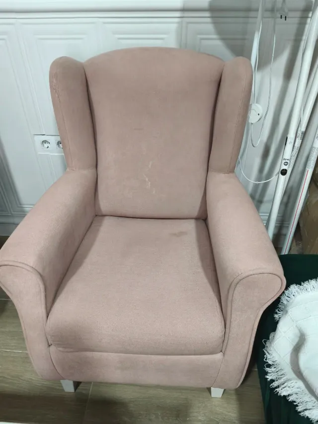 Dos Butacas rosa de tela