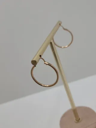 Orecchini a cerchio in oro 14/20K