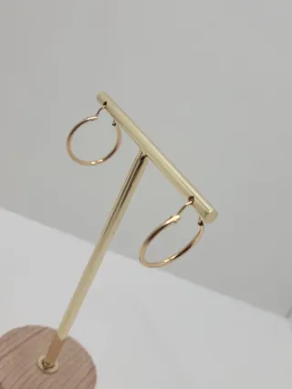 Orecchini a cerchio in oro 14/20K