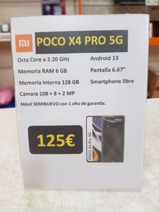 Poco X4 Pro 5G 128GB Seminuevo