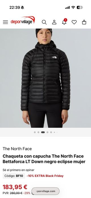 The North Face Plumas 550 Negro