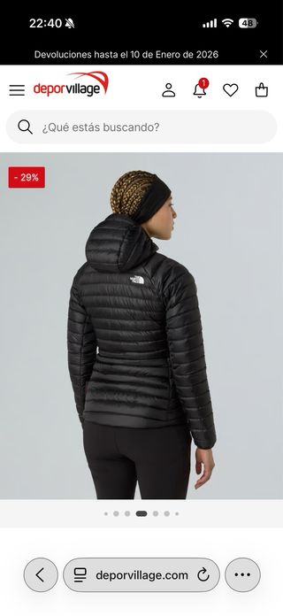 The North Face Plumas 550 Negro