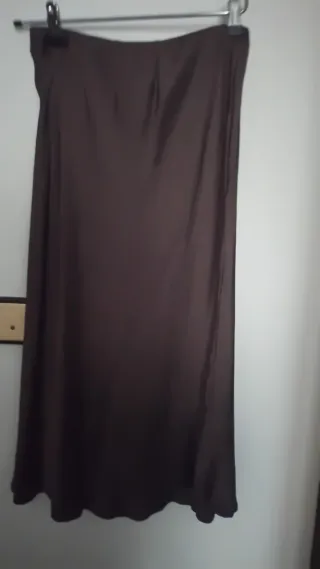 Conjunto camisa/falda . Marròn chocolate. Viral!