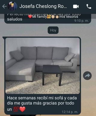 Sofá Chaiselongue Directas de fabrica