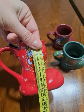 Set 4 Tazze Natalizie Ceramica Stivali