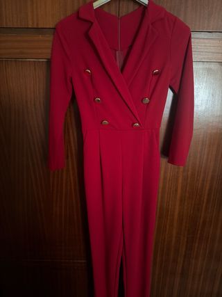 Mono rojo botones dorados Talla S/M