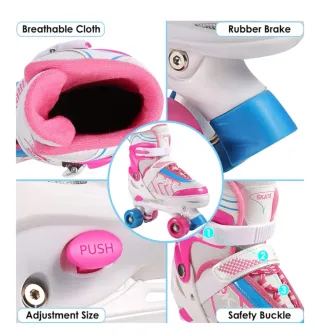 Patines 4 ruedas ajustables T31-34