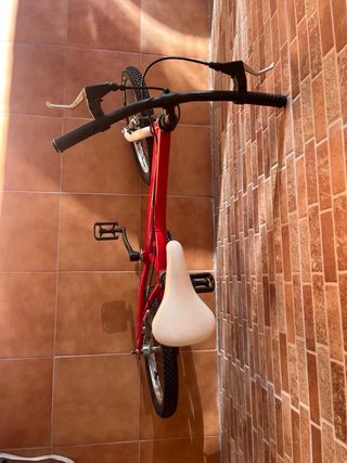 Bicicleta Infantil 16 Roja y blanca