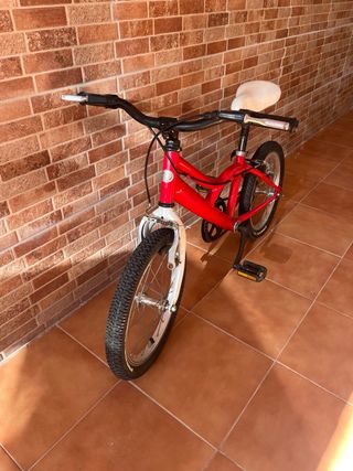 Bicicleta Infantil 16 Roja y blanca