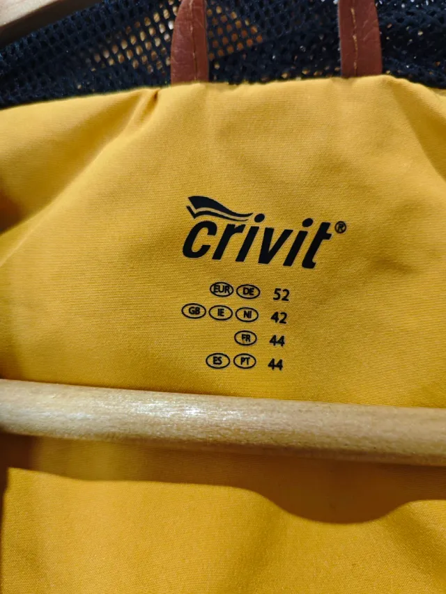 Chaqueta Cortavientos Hombre Amarillo y Negro