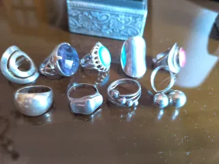 Lote Anillos Plata Ley