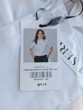 Camisa blanca Gorys manga corta