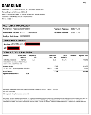 Samsung Galaxy A16 128GB Verde