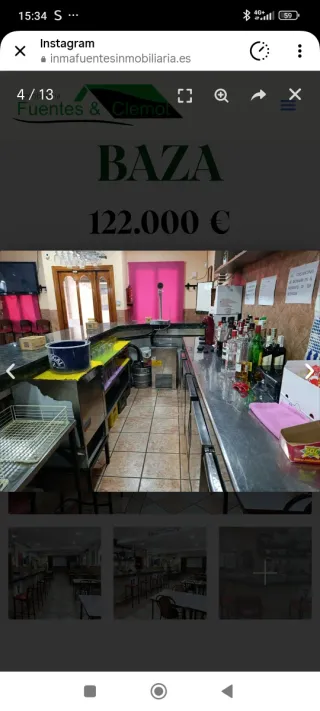 Se vende bar en pleno centro