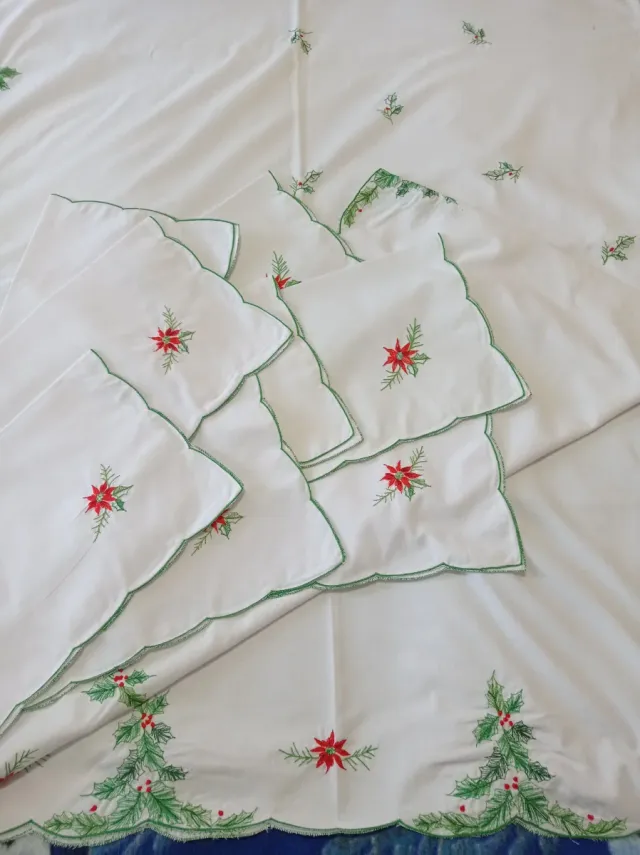 Mantel Navidad y molde