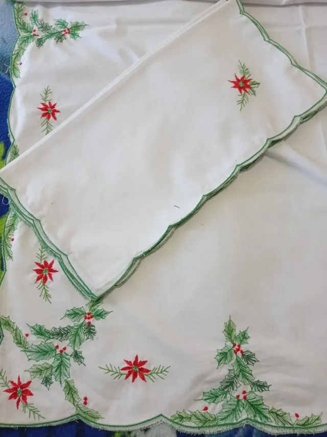 Mantel Navidad y molde