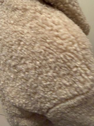 Pelliccia sintetica beige