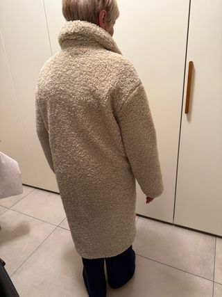 Pelliccia sintetica beige