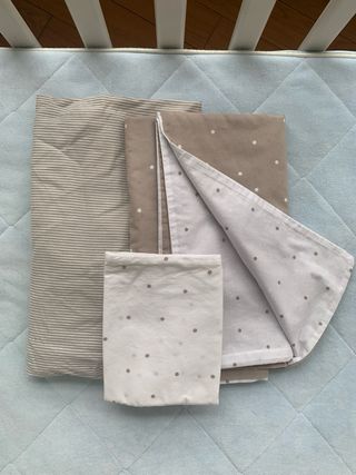 Cuna blanca con colchón