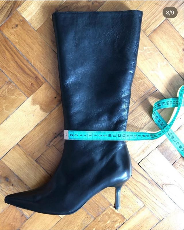 Botas Nuevas de Piel Negra - Diseño Estiloso y Tac