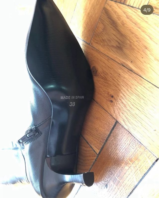 Botas Nuevas de Piel Negra - Diseño Estiloso y Tac