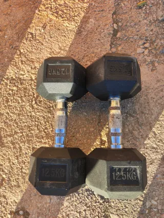 Par Mancuernas Hexagonales 12.5kg