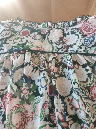 Blusa Zara Gasa Estampada