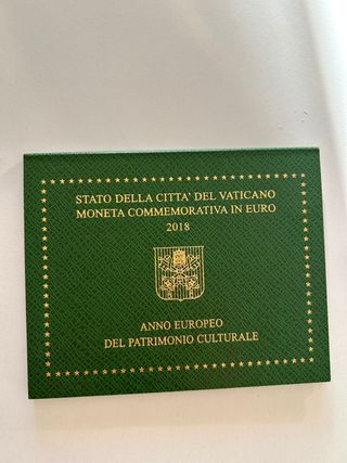 Moneda 2€ Vaticano 2018 Patrimonio Cultural