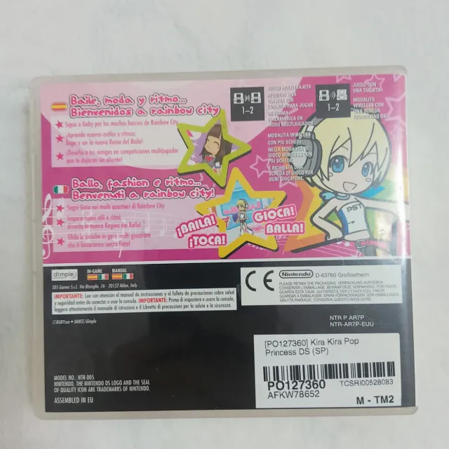 REGALO Videojuego Kira Kira Pop Princess DS