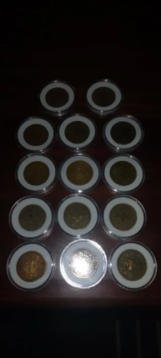 14 monedas de Pesetas de 1944 (Colección)