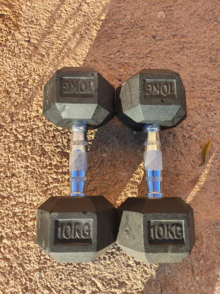 Par Mancuernas Hexagonales 10 kg