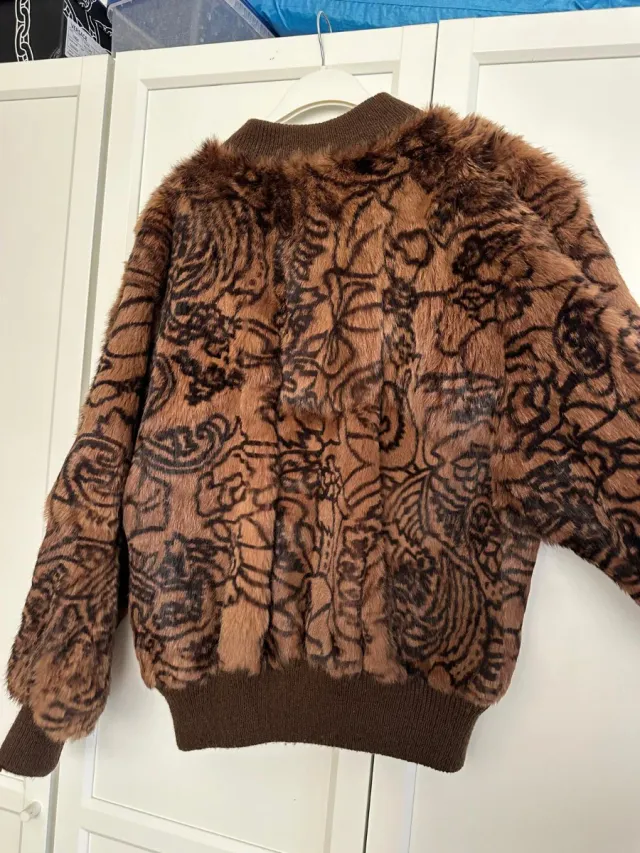 Chaqueta bomber vintage piel conejo