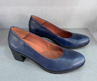 Zapatos de piel Morxiva azul talla 40