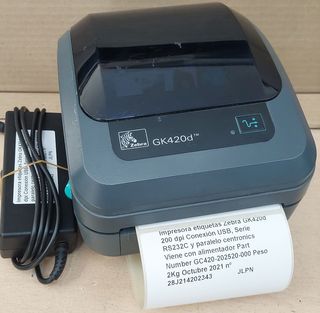 Impresora etiquetas Zebra GK420d