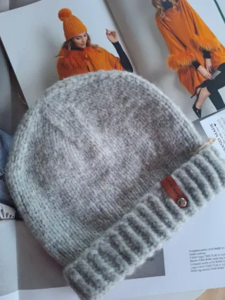 Berretto Misto Cashmere fatto a mano grigio