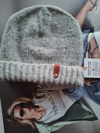 Berretto Misto Cashmere fatto a mano grigio