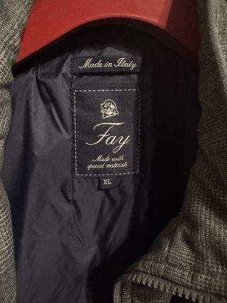 piumino Fay in lana con gilet taglia XL